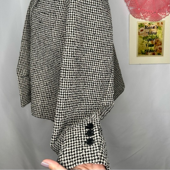 NWT Mango Nadine Houndstooth Cropped Blazer Size XXL - Picture 6 of 16